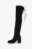 Stuart Weitzman Black Suede 'Highland' Boot Size 6