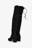Stuart Weitzman Black Suede 'Highland' Boot Size 6