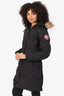 Canada Goose Black Fur Hood Shelburne Parka Size S