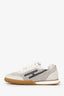 Hermès White/Grey Toile Suede Goatskin Jet Sneakers Size 38