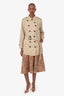 Burberry Beige Short Trench Coat Size 14