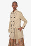 Burberry Beige Short Trench Coat Size 14