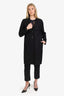 Harris Wharf London Black Wool Coat Size 42