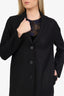 Harris Wharf London Black Wool Coat Size 42