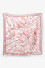 Hermès White/Multi Silk Pattern Scarf 70