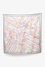Hermès White/Multi Silk Pattern Scarf 70