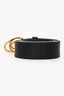Gucci Black Leather GG Logo Belt Size 90/36