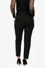 Veronica Beard Black High Waisted Belted Tapered Pants Size 6