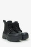 Bottega Veneta Black Rubber Puddle Lace Up Ankle Boot Size 41 Mens