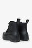 Bottega Veneta Black Rubber Puddle Lace Up Ankle Boot Size 41 Mens