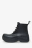 Bottega Veneta Black Rubber Puddle Lace Up Ankle Boot Size 41 Mens