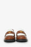 Miu Miu Brown/White Leather Penny Loafers Size 41