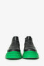 Bottega Veneta Black/Green Leather Tire Chelsea Boots Size 41 Mens