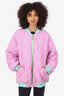 Khrisjoy Pink Oversize Bomber Jacket Estimated Size XL