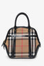 Burberry Nova Check/Leather Top Handle Bag