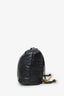 Moncler Black Leather Quilted Backpack