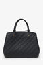Louis Vuitton 2015 Black Empreinte Leather Montaigne Top Handle With Strap