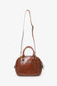 Burberry Brown Leather Top Handle With Strap