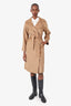 Max Mara Camel Fur Belted Coat Size 0