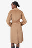 Max Mara Camel Fur Belted Coat Size 0