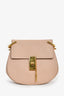 Chloe Pink Grained Leather 'Drew' Crossbody Bag
