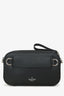 Valentino Black Leather White Logo Crossbody