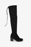 Stuart Weitzman Black Suede Tieland Over the Knee Boots Size 5