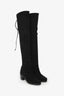 Stuart Weitzman Black Suede Tieland Over the Knee Boots Size 5