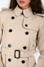Burberry Light Beige Belted Short Trench Size 0