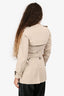 Burberry Light Beige Belted Short Trench Size 0