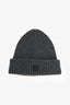 Acne Studios Grey Face Logo Beanie