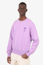 Ami Paris Purple Heart Logo Crewneck Sweater Size L Mens