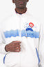 Casablanca White 'Soleil Levant' Shell Suit Track Top Size L Mens