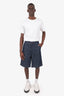 Gucci Blue Raw Denim Bermuda Shorts Size 48 Mens