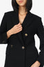 MaxMara Black Double Breasted Blazer + Trousers Size 4