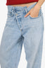 Agolde Light Wash Criss Cross Waist Jeans Size 28