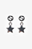 Gucci Sterling Silver Star Logo Drop Earrings