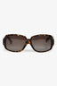 Louis Vuitton Brown Tortoiseshell 'Obsession Carre' Landscape Sunglasses