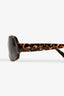 Louis Vuitton Brown Tortoiseshell 'Obsession Carre' Landscape Sunglasses