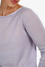 Max Mara Purple Cashmere Long Sleeve Sweater Size M