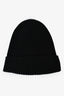 Prada Black Rib Wool Knit Beanie Size M