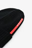 Prada Black Rib Wool Knit Beanie Size M