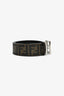 Fendi Brown Zucca Canvas 'FF' Buckle Belt Size 40