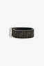 Fendi Brown Zucca Canvas 'FF' Buckle Belt Size 40