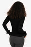 Philosophy Di Lorenzo Serafini Black Knit Pearl Detail Long Sleeve Top Size 4