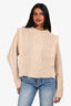 Isabel Marant Etoile Cream Wool Textured Sweater Size 34