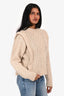Isabel Marant Etoile Cream Wool Textured Sweater Size 34