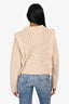 Isabel Marant Etoile Cream Wool Textured Sweater Size 34