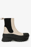Stella McCartney Taupe Rubber 'Trace' Chelsea Boots Estimate Size 38