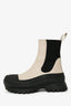 Stella McCartney Taupe Rubber 'Trace' Chelsea Boots Estimate Size 38